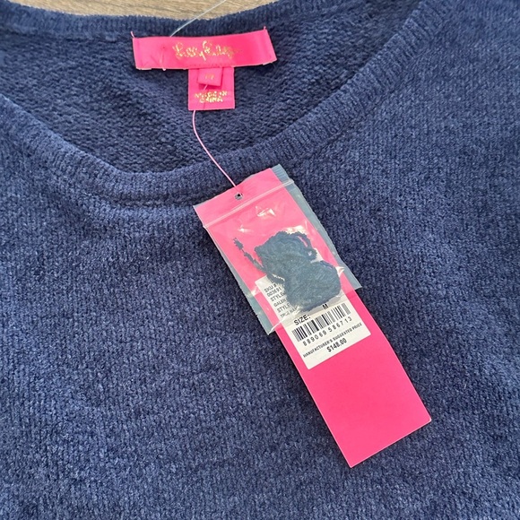 NWT! Lilly Pulitzer Galen Sweater Dress in True Navy Size Medium - Picture 5 of 9